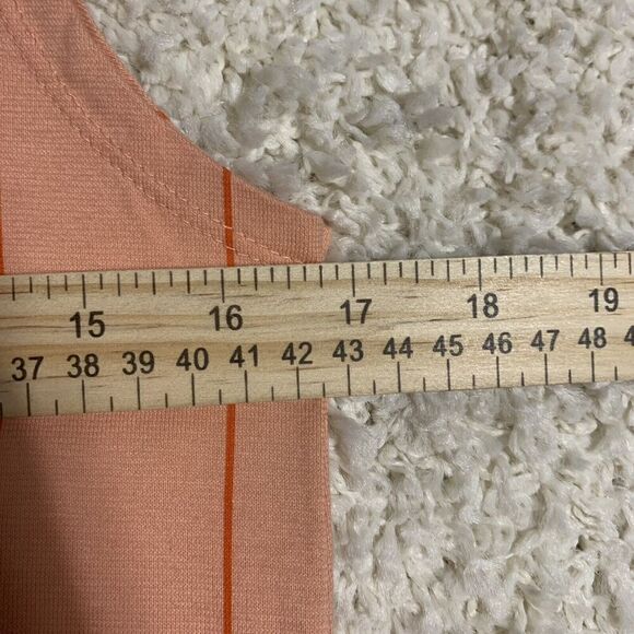 Air Jordan (Her)itage Pink Striped Loose Fit Midi Dress Womens XS Shift Pullover - Picture 9 of 10